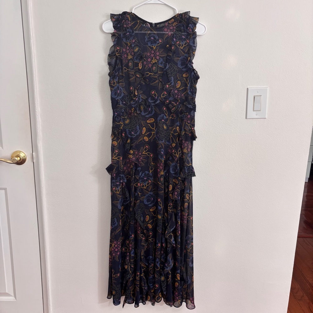 Ted Baker Karolia Sleeveless Waterfall Midi Dress Size 2 NWOT - Picture 5 of 8